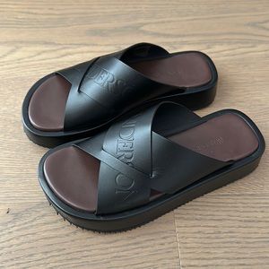 JW Anderson Flat Leather Platofrm Sandal - EU 37